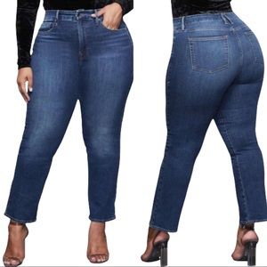 Good American Good Straight High Rise Jeans 18
